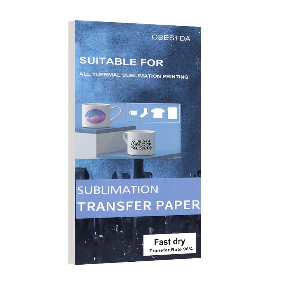 Ceramic Heat Emitter - 100 แผ่นระเหิดความร้อนโอนกระดาษสําหรับเครื่องพิมพ์อิงค์เจ็ท DIY เสื้อผ้ากระเป๋าถ้วยแก้วเซรามิค Thermal Transfer