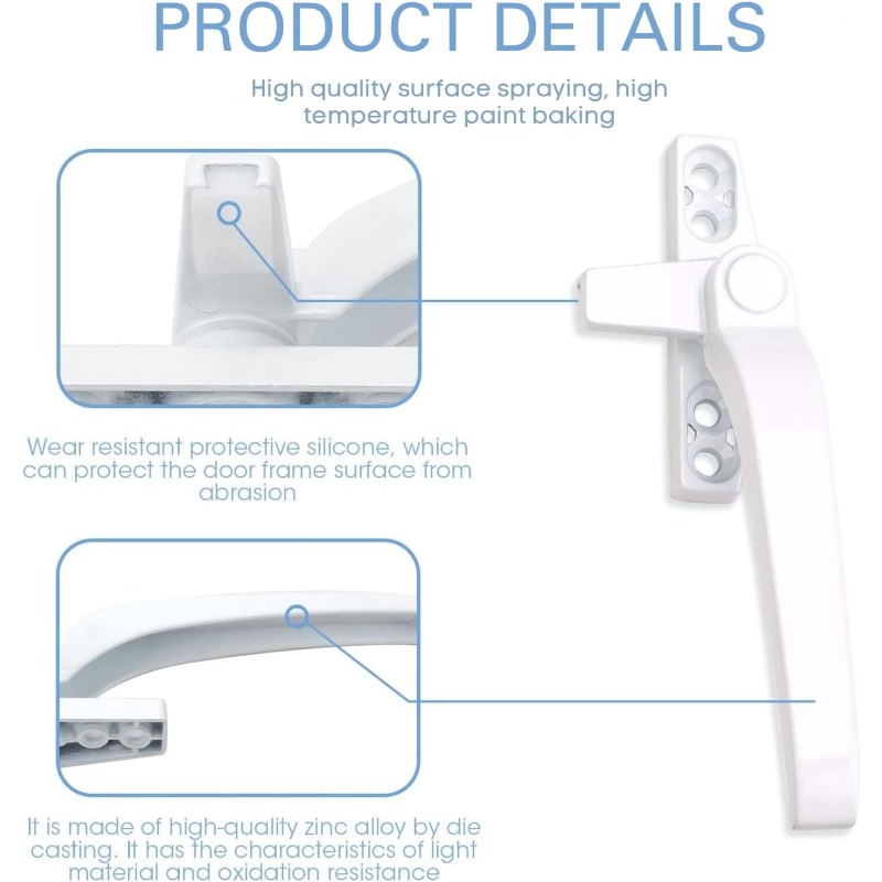 มือจับล็อคหน้าต่างกระจก 2 ชิ้น - Glass Door Hinge บทวิจารณ์และราคา
