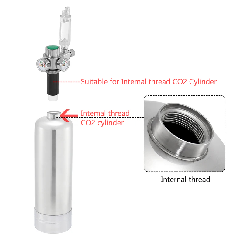 วาล์วสแตนเลสสำหรับถัง CO2 เกลี - Aquael Filter Fzn บทวิจารณ์และราคา