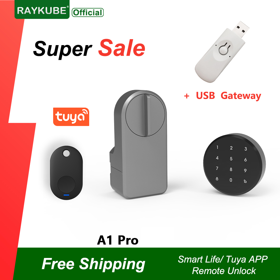 RAYKUBE A1 Pro Tuya BEL สมาร์ท - Glass Door Hinge บทวิจารณ์และราคา